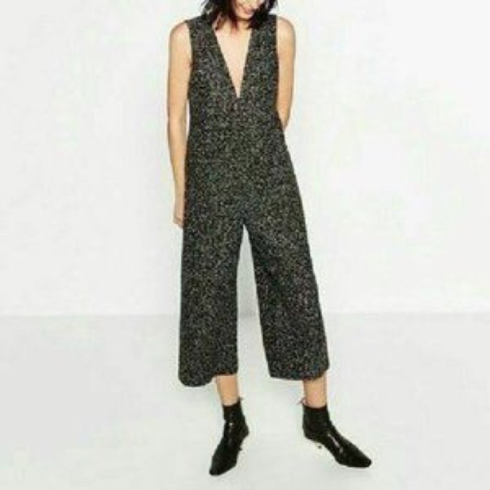⭐️Zara Tweed Culotte Jumpsuit